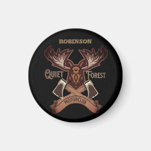 Imán Quiet Forest Motorclub, personalice al papá de la