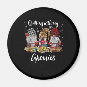 Imán Quilling with My Gnomies Navidades Gnomes Holiday
