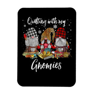 Imán Quilling with My Gnomies Navidades Gnomes Holiday