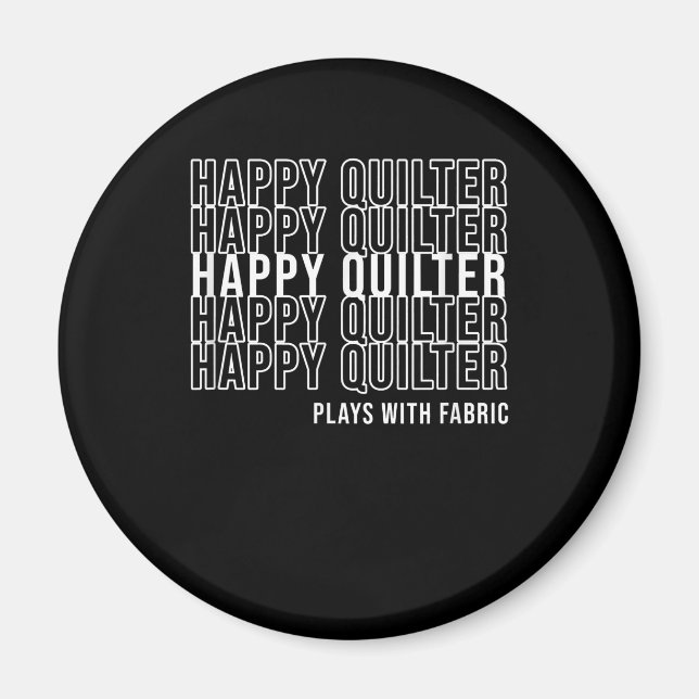 Imán Quilters De Citas De Citas De Cables Graciosas Jue (Frente)