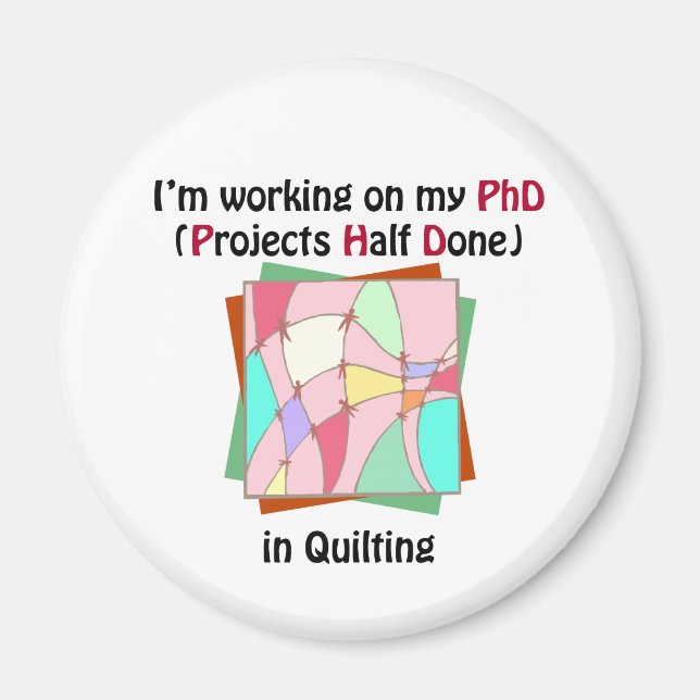 Imán Quilting PhD (Frente)