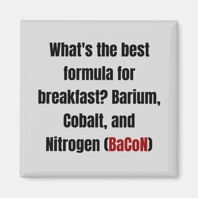 Imán Química Bacon Pun (Frente)