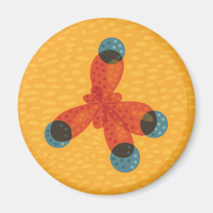 Imán Química Geek Naranja Metano Molécula