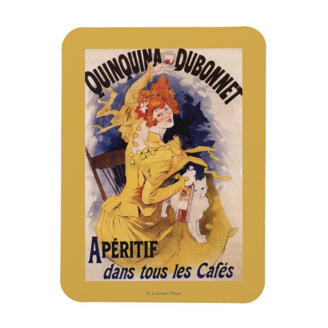 Imán Quinquina Dubonnet Aperitif Poster de promoción (Vertical)