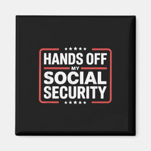 Imán Quita las manos de mi protesta de seguridad social