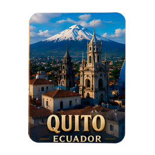 Imán Quito Ecuador Recuerdo de Viaje Ciudad