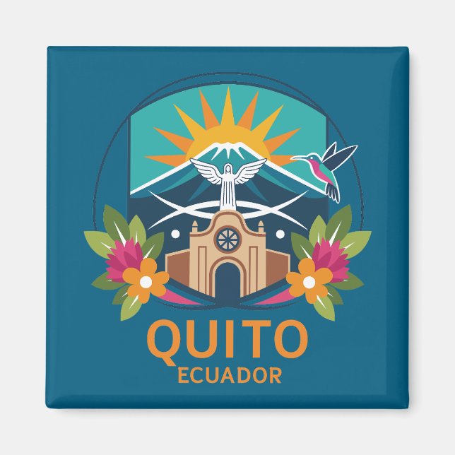 Imán Quito Ecuador South America (Frente)