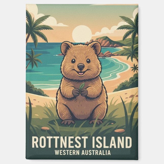 Imán Quokka en la isla Rottnest Australia (Anverso)