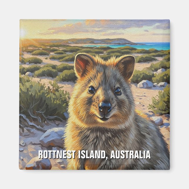 Imán Quokka en la isla Rottnest Australia (Frente)