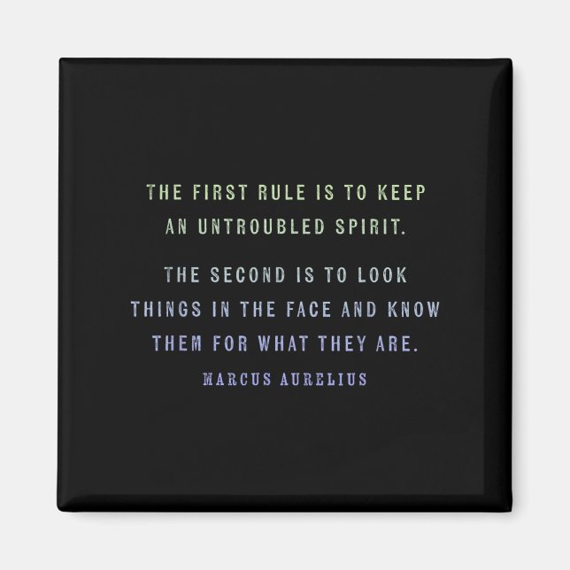 Imán Quote By Marcus Aurelius Stoic, Mindset Motivation (Frente)