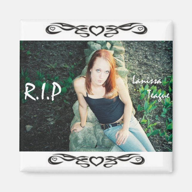 Imán R.I.P Lanissa Magnet (Frente)