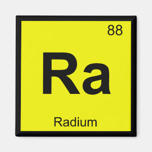 Imán Ra - Símbolo de tabla periódica de química del 