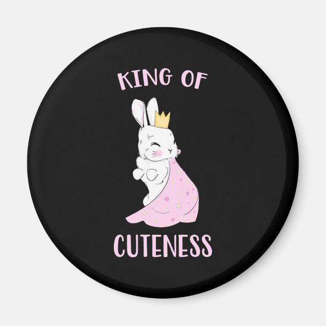 Imán Rabbit King Of Cuteness (Frente)