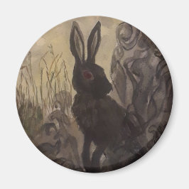 Imán Rabbit negro del Inle