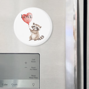 Imán Racco blanco con amor en globo