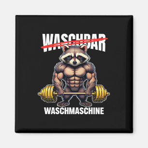 Imán Raccoon Lavadora Bodybuilding Fitness Gym