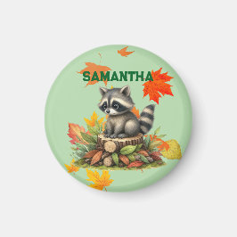 Imán Raccoon Refrigerator Magnet