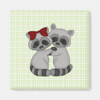 Imán Raccoon Twins
