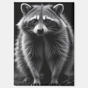 Imán Raccoon Wildlife Majestic Nature Life Poster de Ar