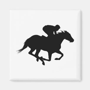 Imán Race Horse Silhouette