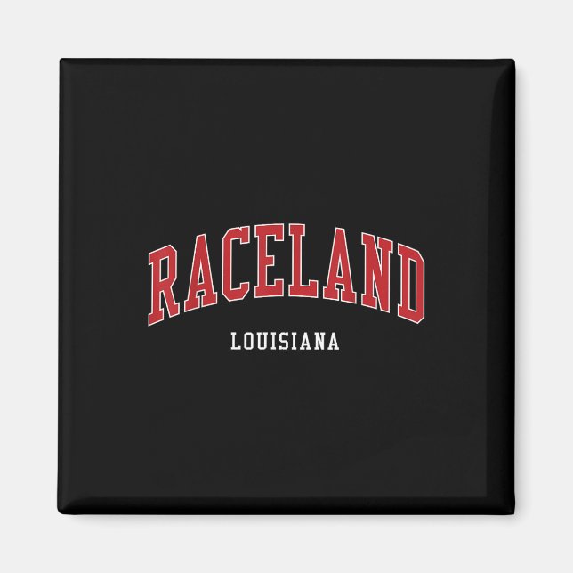 Imán Raceland Louisiana College Style (Frente)