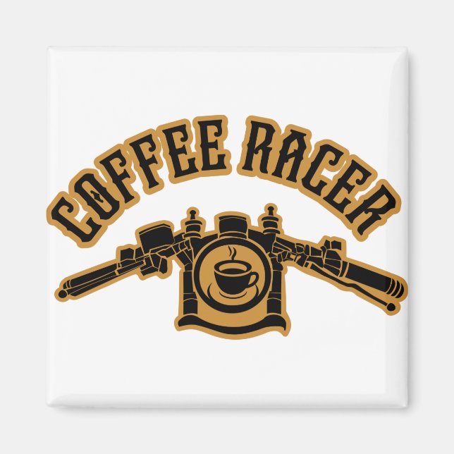 IMÁN RACER DE CAFÉ (Frente)