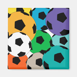 Imán racimo de balones de fútbol