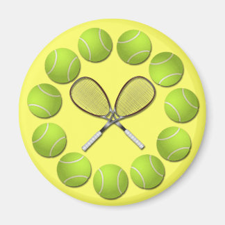 IMÁN RACQUET DE TENIS Y BALONES