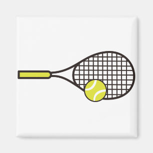 Imán Racquet de tenis y bola