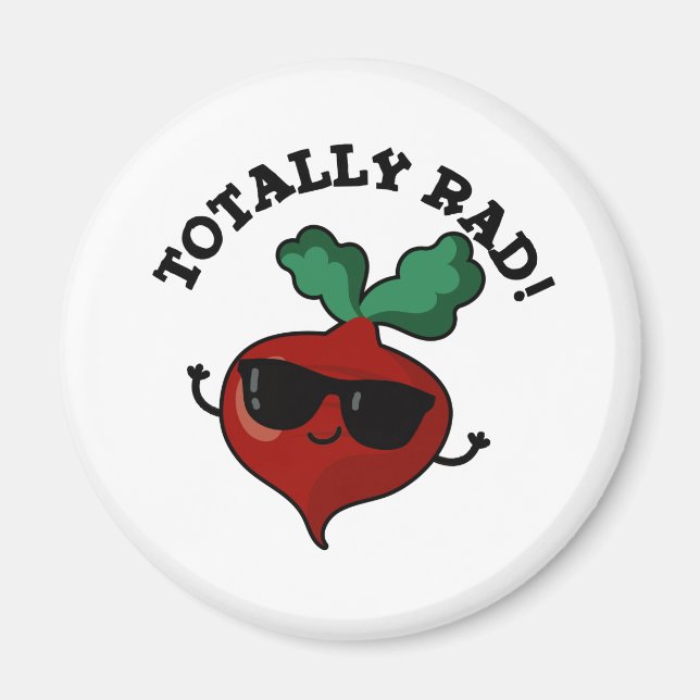Imán Rad Funny Veggie Radish Pun (Frente)