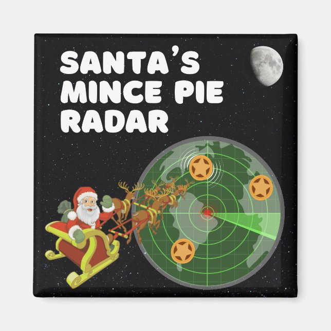 Imán Radar del príncipe azul de Santa (Frente)