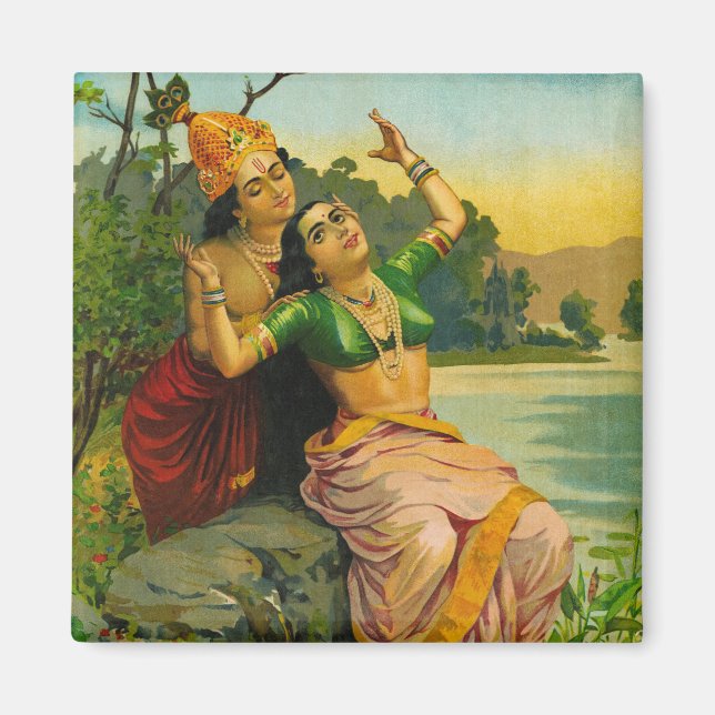 Imán Radha Bilas de Raja Ravi Varma (Frente)