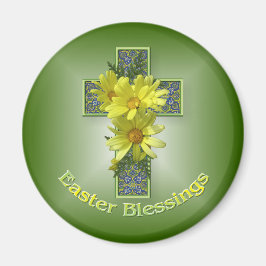 Imán Radiant Daisies Easter Blessing Magnet