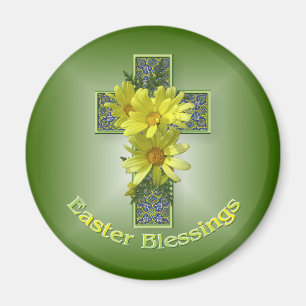 Imán Radiant Daisies Easter Blessing Magnet