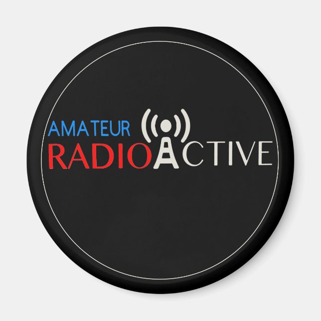 Imán Radio Amateur Activo (Frente)