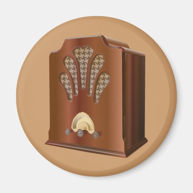 Imán Radio antigua (Frente)