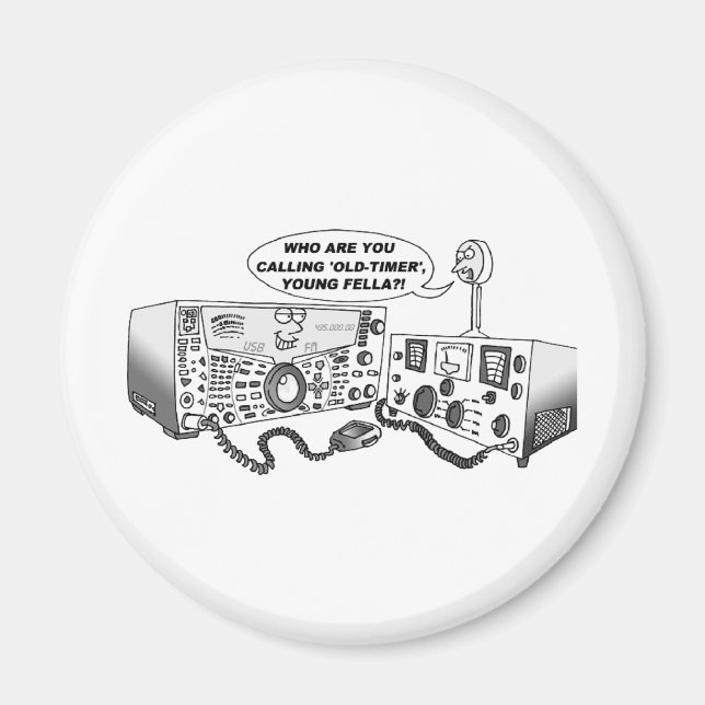 Imán Radio de temporizador antiguo (Frente)