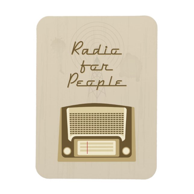 Imán Radio para personas (Vertical)