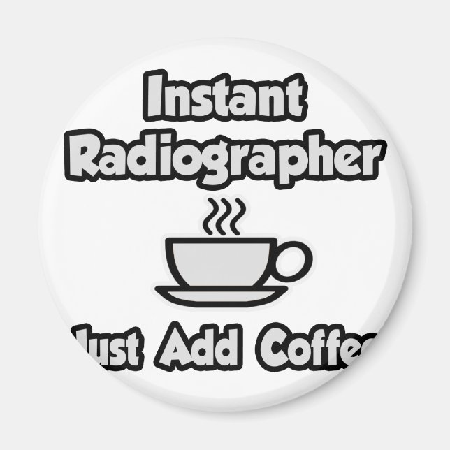 Imán Radiógrafo instantáneo. Añadir café (Frente)