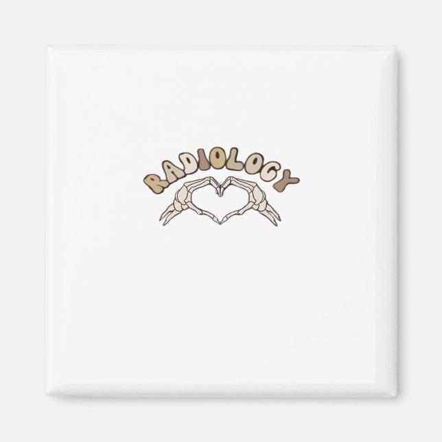 Imán Radiología Skeleton Heart Hands Classic (Frente)
