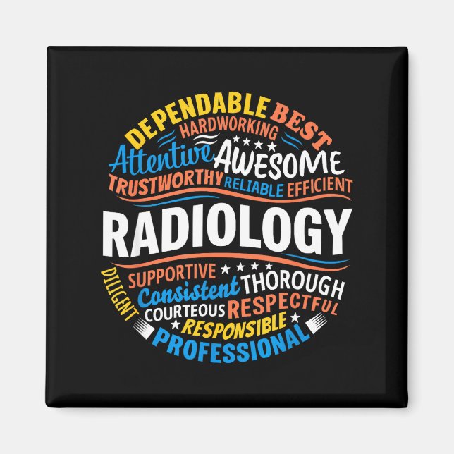 Imán Radiology Funny Rad Tech Week Appreciation Radiolo (Frente)
