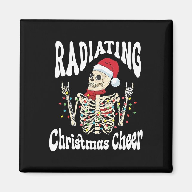 Imán Radiology Radiating Christmas Cheer X-ray Rad Tech (Frente)