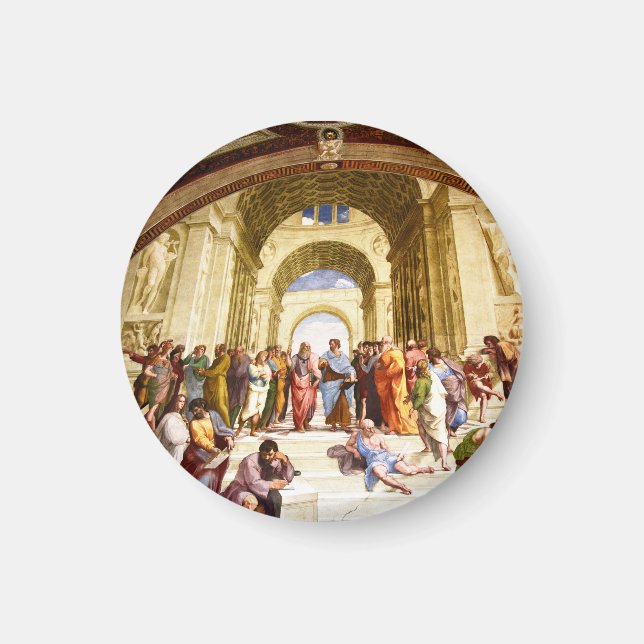 Imán Rafael, La Escuela de Atenas (1509) (Frente)