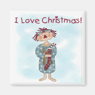 Imán Ragdoll amo a los Navidades camisetas y regalos