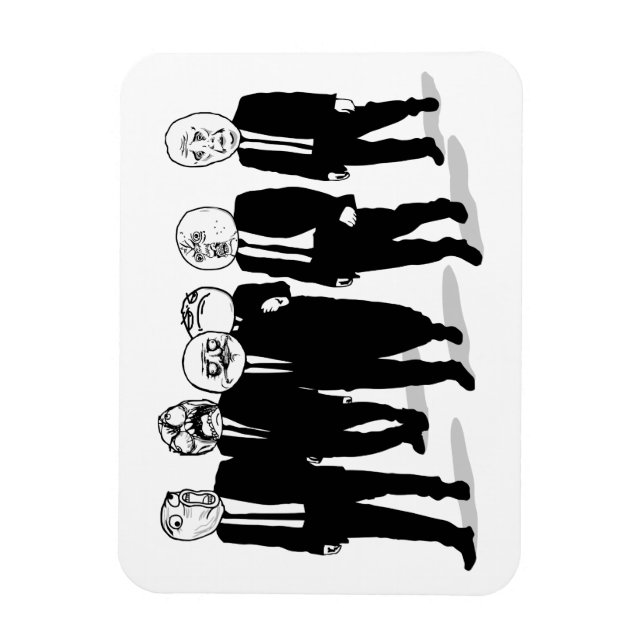 Imán Rage Comic Meme Se Enfrenta A Caminar. Yo Gusta. (Vertical)