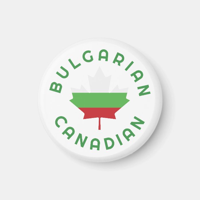 Imán Raíces búlgaras de Canadá (Frente)