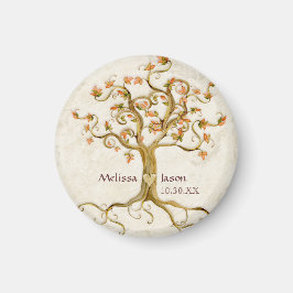 Imán Raíces De Árboles De Swirl Nombres Personalizados 