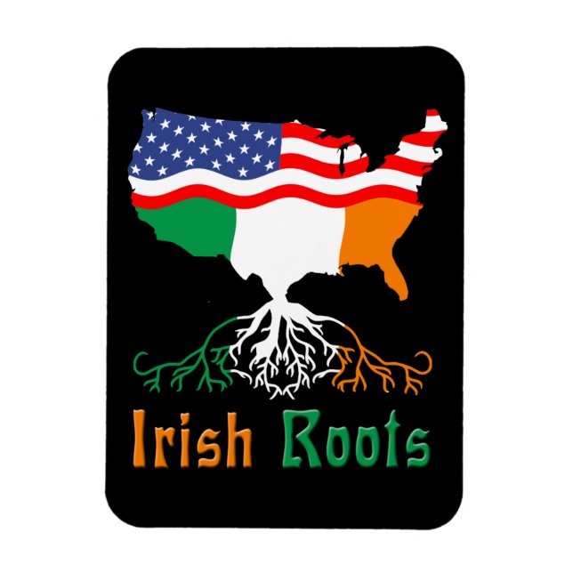 Imán Raíces irlandesas norteamericanas (Vertical)