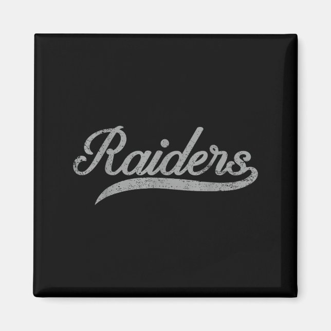 Imán Raiders Name Usa Flag Gift Men Women Boy Girl  (Frente)