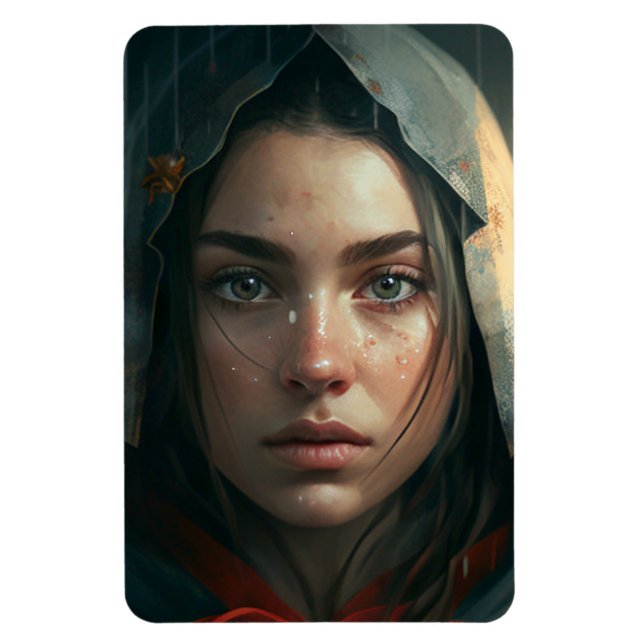 Imán Rain hood girl (Vertical)